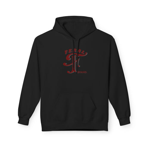 Feral Brand Logo Unisex Midweight Softstyle Fleece Hoodie
