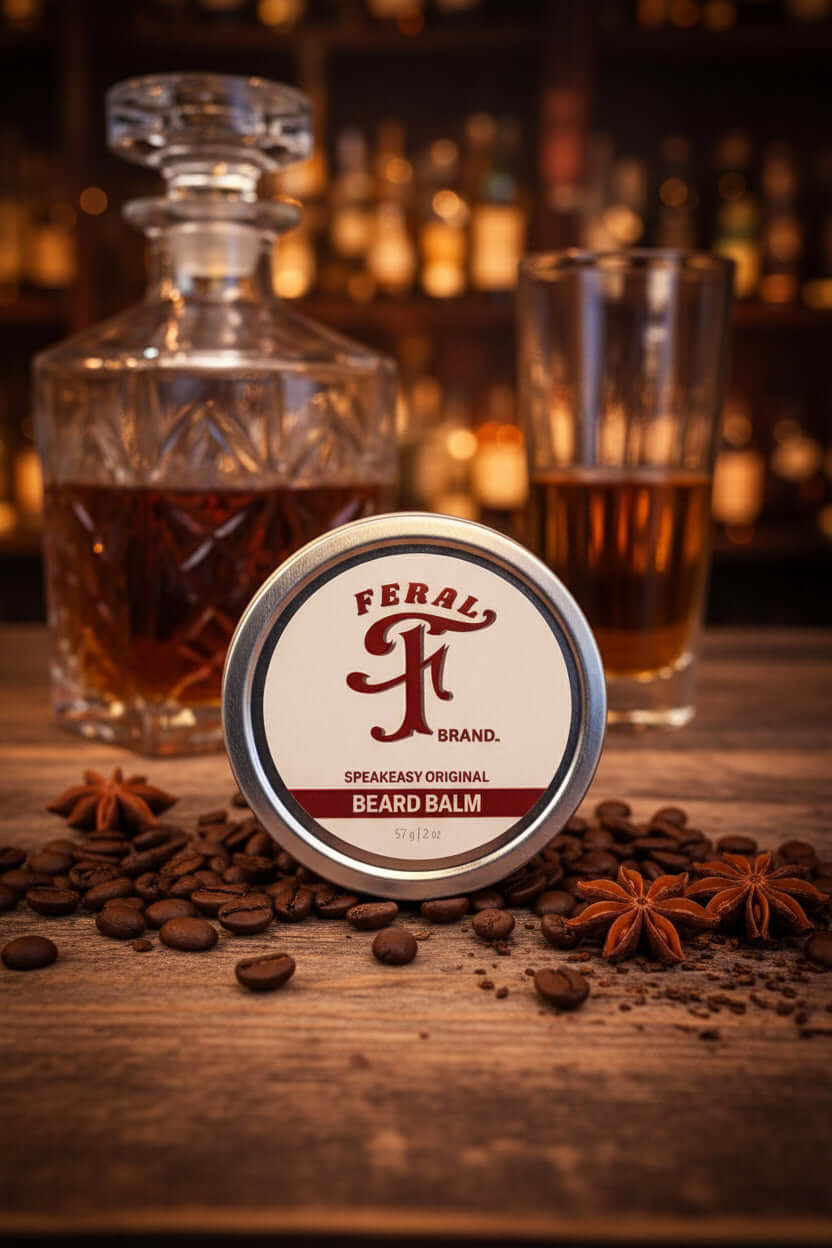 Speakeasy beard balm Feral Brand original scent