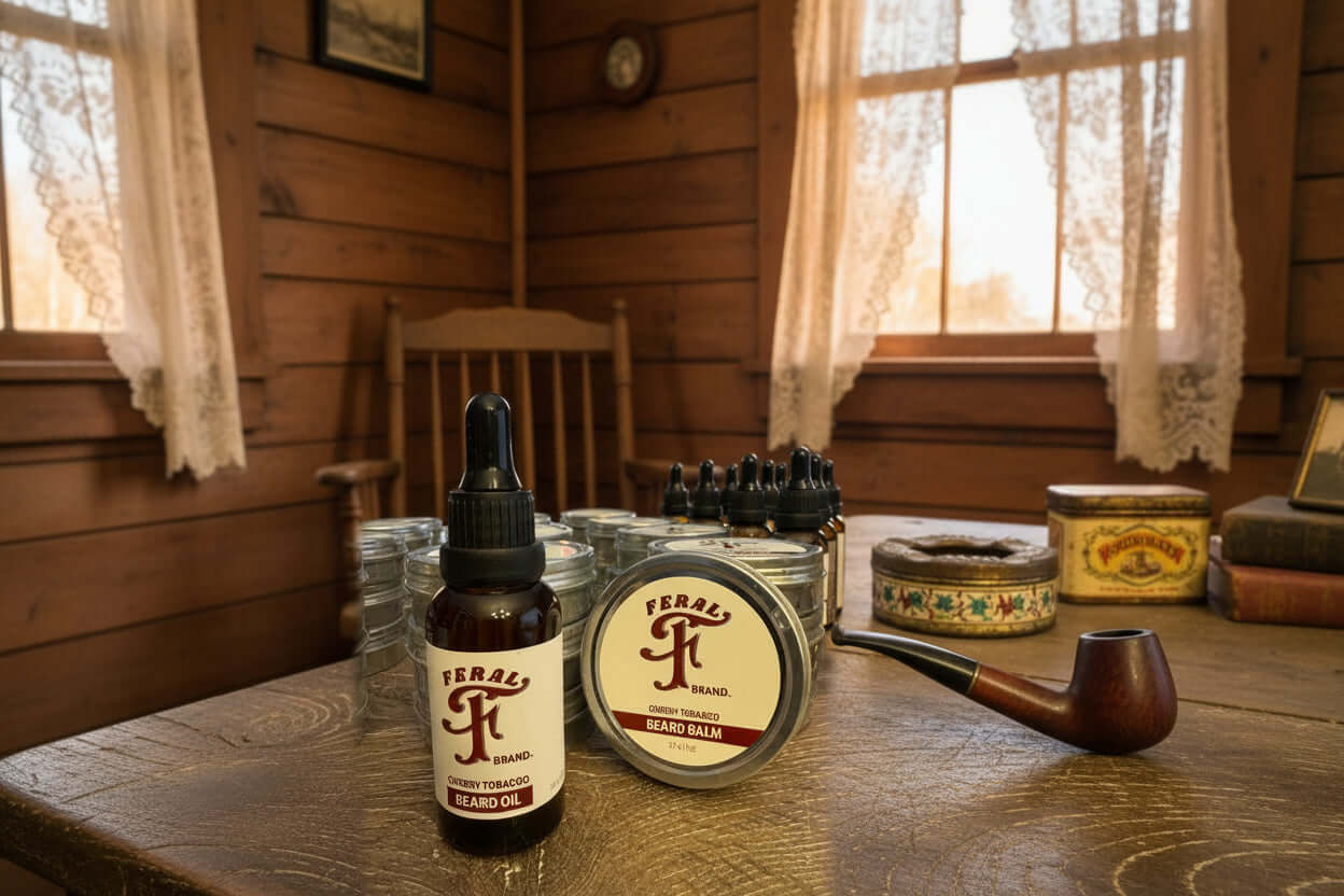 cherry tobacco beard oil | Dark Cherry, Tobacco & Vanilla Cologne Scent for Soft, Healthy Beards perfect for the man who wants to stand out from the crowd Cherry Tobacco Beard Oil